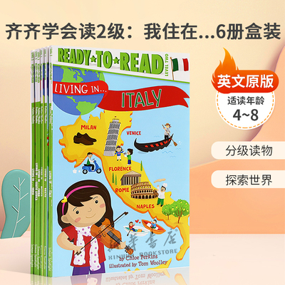 英文原版Living In . .Ready-to-Read Value Pack 齐齐学会读2级：我住在...6册盒装 生活在世界各地 分级读物 探索世界4-8岁