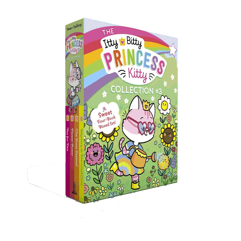 小猫公主系列3(9-12册)The Itty Bitty Princess Kitty Collection #3 (#9-#12) 4册盒装8-12岁儿童阅读进阶平装桥梁章节书
