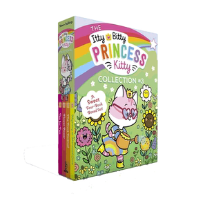 小猫公主系列3（9-12册）The Itty Bitty Princess Kitty Collection #3 (#9-#12) 4册盒装8-12岁儿童阅读进阶平装桥梁章节书
