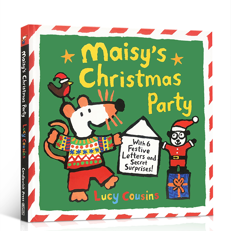 英文原版 Maisy’s Christmas Party 梅西的圣诞派对 儿童英语启蒙童趣读物小鼠波波系列作者 Lucy Cousins