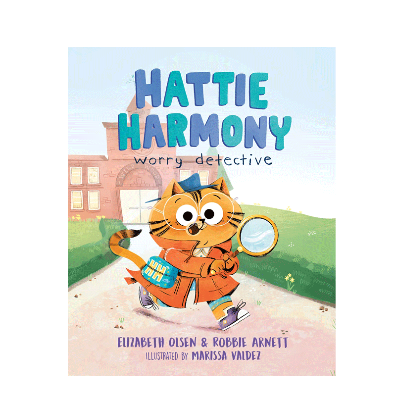 英文原版 Hattie Harmony: Worry Detective 哈蒂·哈蒙尼:担心侦探 展示管理焦虑的方法 4-8岁儿童宝宝启蒙情绪认知绘本精装