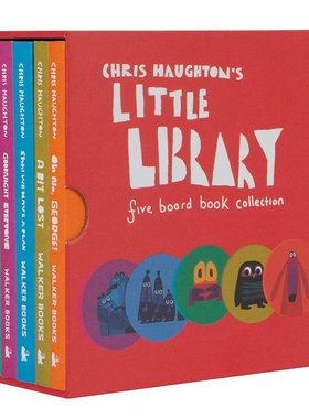 预售英文原版Chris Haughton's Little Library克里斯·霍顿的小图书馆克里斯·霍顿经典绘本趣味绘本 睡前故事 绘本幽默搞笑4-8岁