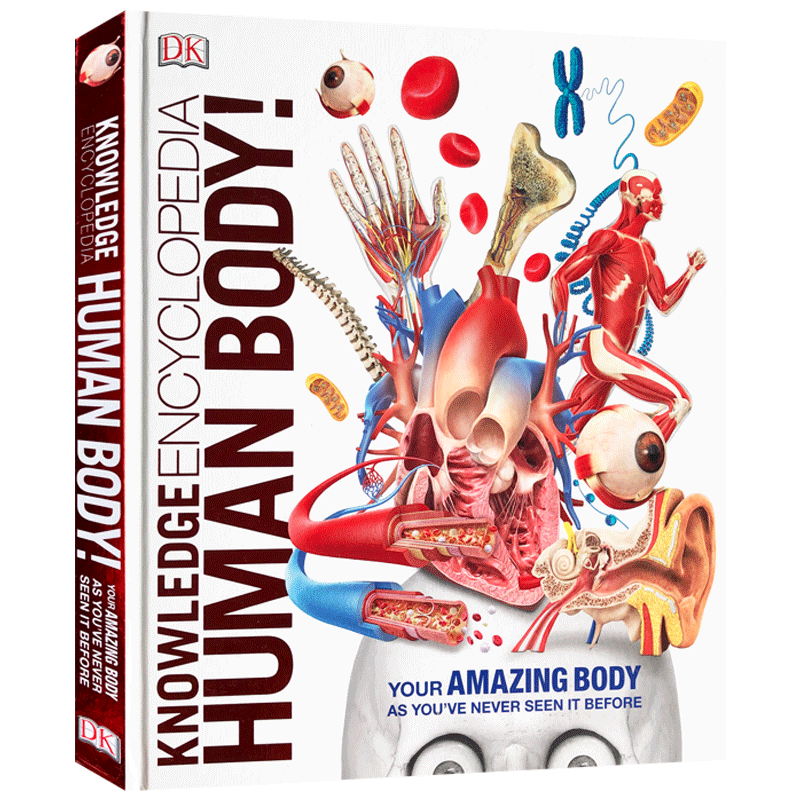 DK儿童知识百科全书全套系列少儿幼儿认知恐龙/太空/海洋/人体/动物植物昆虫Knowledge Encyclopedia Human Body英文原版科普育儿