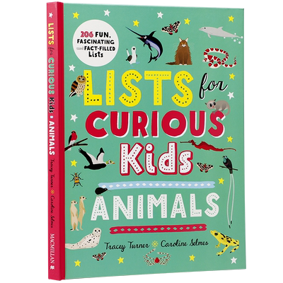 英文原版 科普百科 Lists for Curious Kids: Animals 好奇儿童的名单：动物 精装科普全书 特雷西-特纳 令人震撼的动物世界清单书