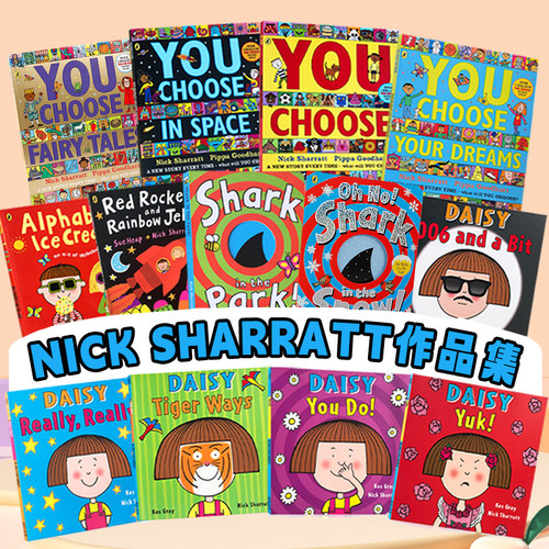 Nick Sharratt作品Shark In The Park公园里面有鲨鱼Snow吴敏兰绘本第26本Fairy Tales童话Daisy系列pants you choose英文原版绘本