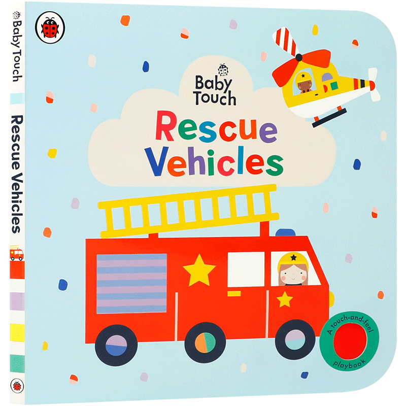 触摸书翻翻Ladybird Baby Touch:救援车辆Rescue Vehicles交通工具机关0-3岁Peekaboo躲猫猫Rainbow彩虹Playbook婴儿早教babytouch