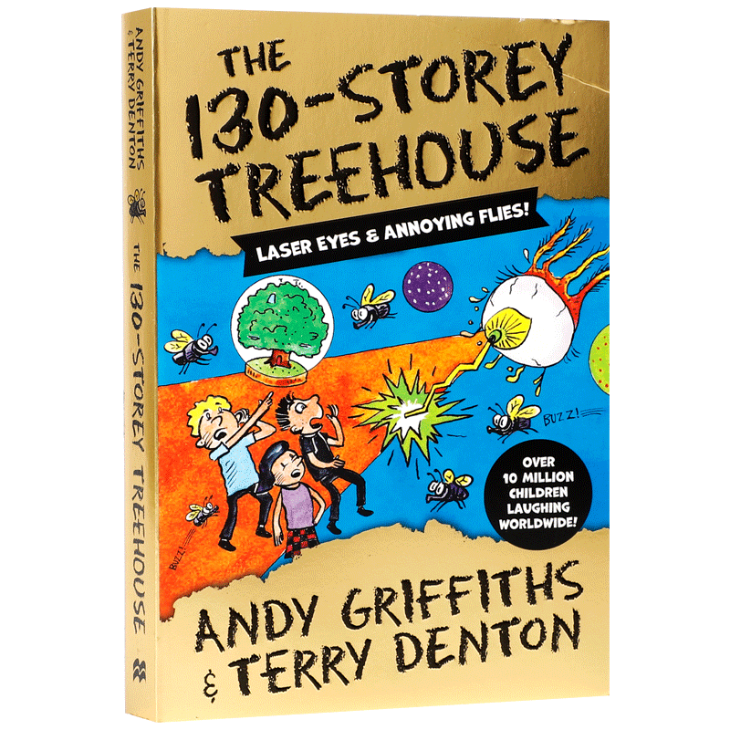 送音频英文原版The 130-Storey Treehouse 130层树屋小屁孩树屋历险桥梁书奇幻冒险青少年课外读物纽约时报畅销书儿童故事书