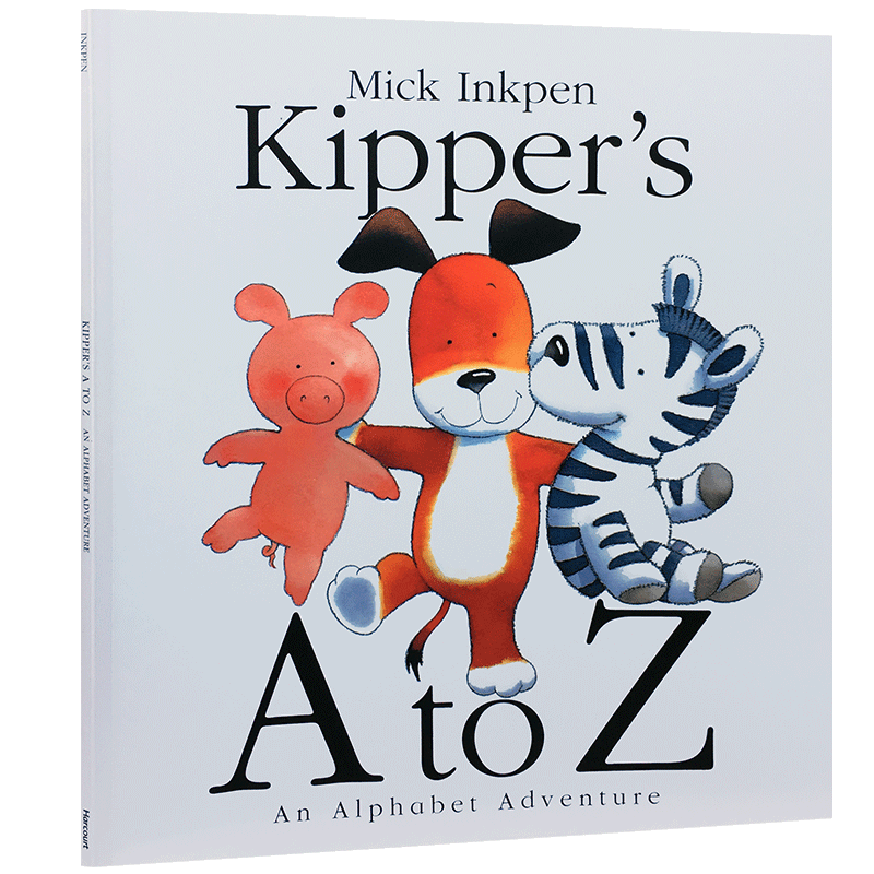 英文原版廖彩杏书单45 (送音频) Kipper's A to Z 儿童入门绘本字母启蒙韵文阅读3-8岁儿童图画书 让宝宝跟读的早教故事书