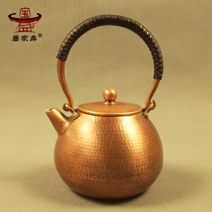 铜壶烧水壶家用紫铜壶煮水壶手工铜壶煮茶器养生功夫茶壶茶具
