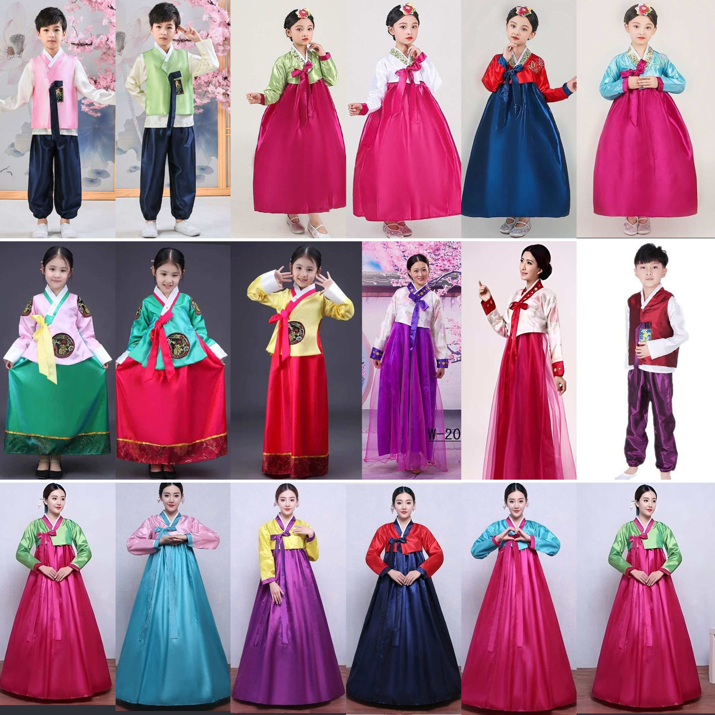 女童韩服朝鲜族民族中小学生表演