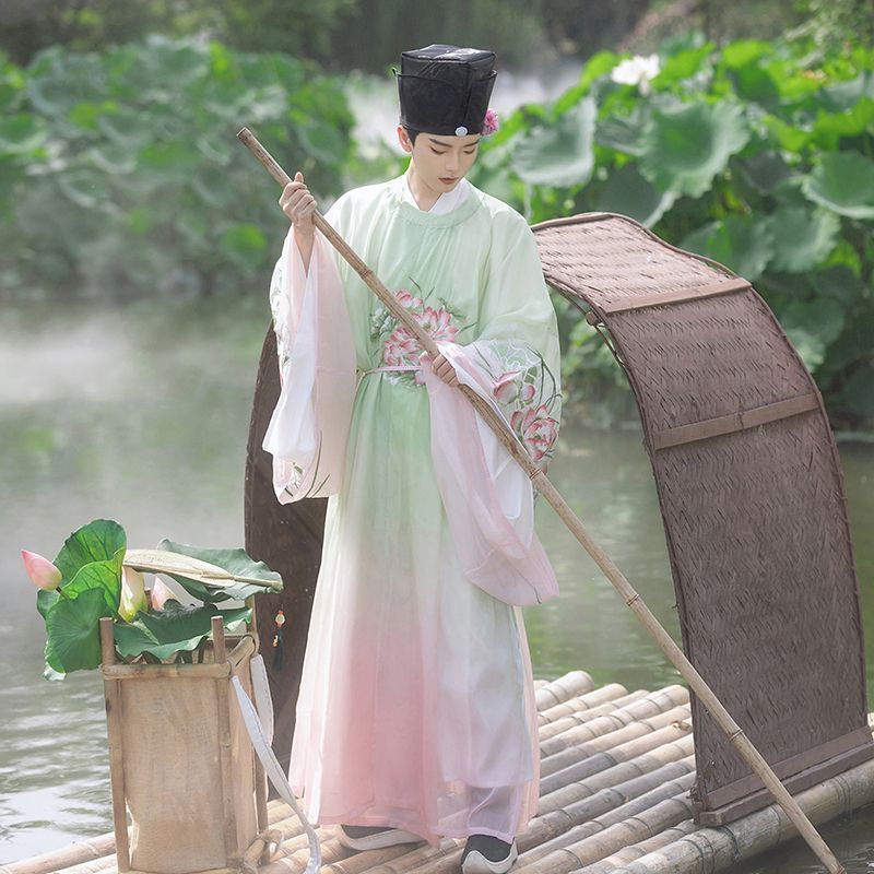 原创唐制圆领袍汉服男女中国风