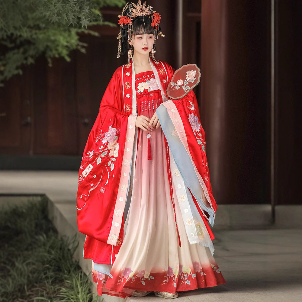 中国风重工刺绣婚服花嫁春秋冬款