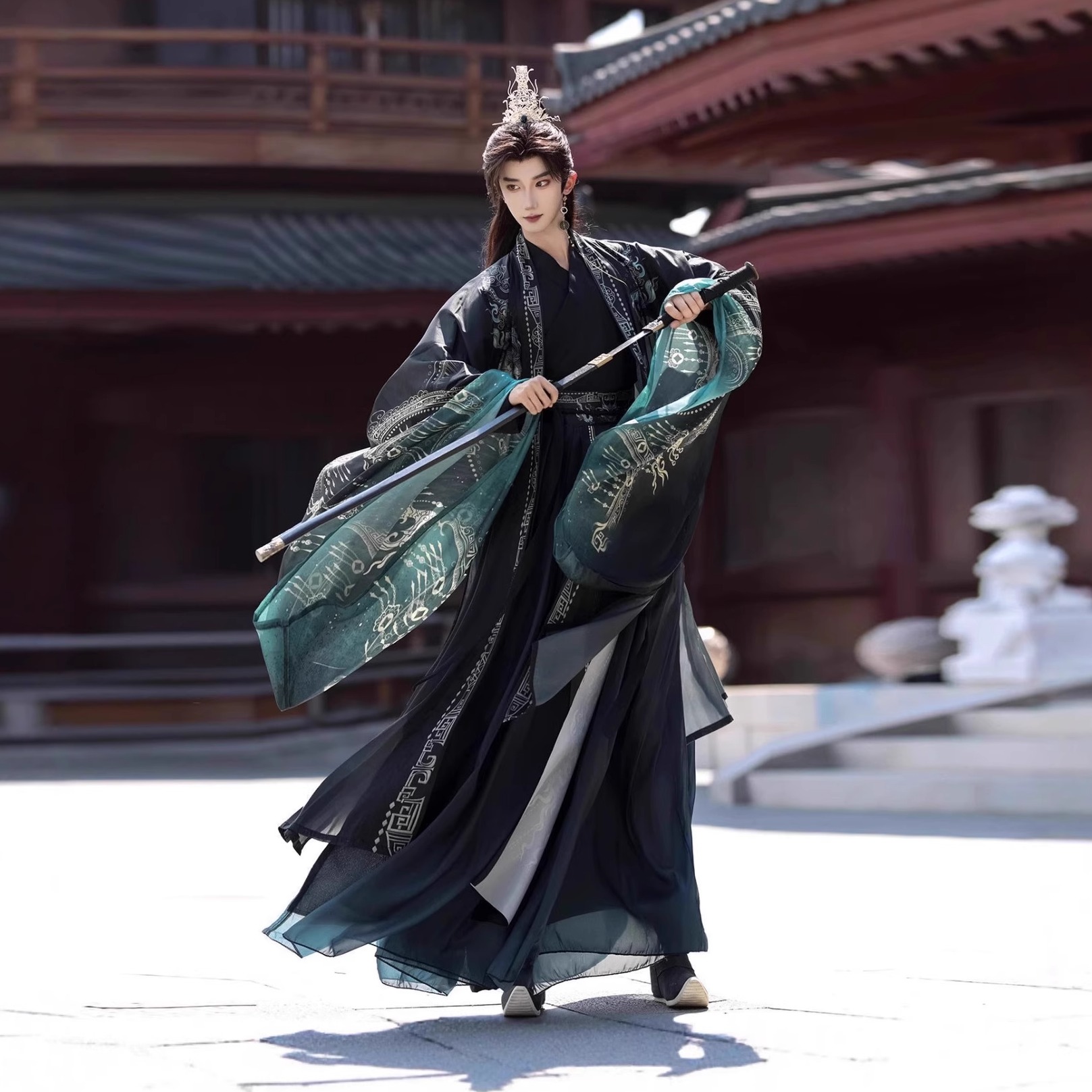 2025新款魏晋国风男女cp古装套装