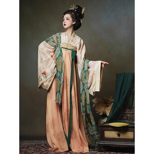 新款【盛唐少主】原创女春夏敦煌唐制齐胸裙国风古装改良汉服套装