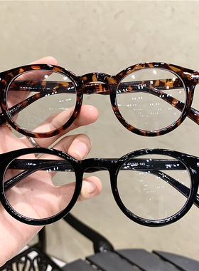 2020新款潮韩版平光镜女大脸镜框女ins超轻铆钉素颜镜可配近视镜