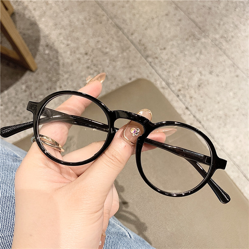 2021新款ins小圆形圆框复古眼镜男搞怪潮流抖音平光镜女可爱镜框