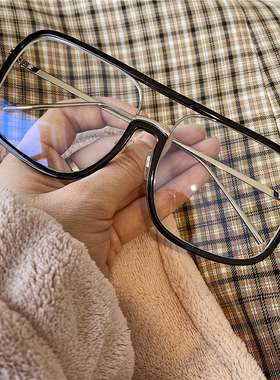 抖音网红同款大框黑框墨镜方形镜架中国新说唱华晨宇嘻哈太阳眼镜