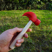 仿真榔头羊角锤小锤子敲打玩具配件结实耐用品质好实用男孩玩具