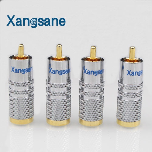 rca插头diy音频莲花焊接音响线