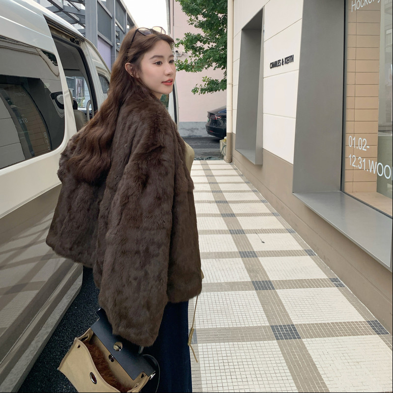 新品俩面穿皮毛外套D2562P215K328,女装皮草,2C172