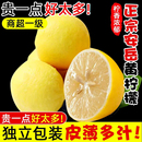 新鮮現摘當季 水果15到30個 包郵 四川安岳黃檸檬一級果尤力克5斤裝
