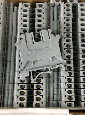 灰色UK-3N 2.5平方组合接线端子uk3n通用端子排连接器轨道