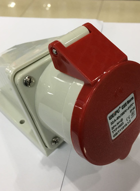 威浦weipu工业插头插座32A5芯明装插座 TYP6823 380V3P+N+E连接器