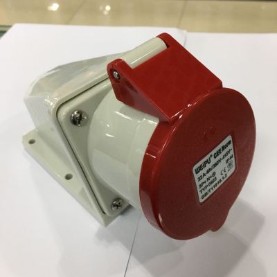 威浦weipu工业插头插座32A5芯明装插座 TYP6823 380V3P+N+E连接器