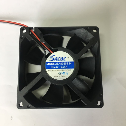 轴流风机SACDC SA8025B24机柜散热风机小风扇0.25A滚珠轴承8cm2线