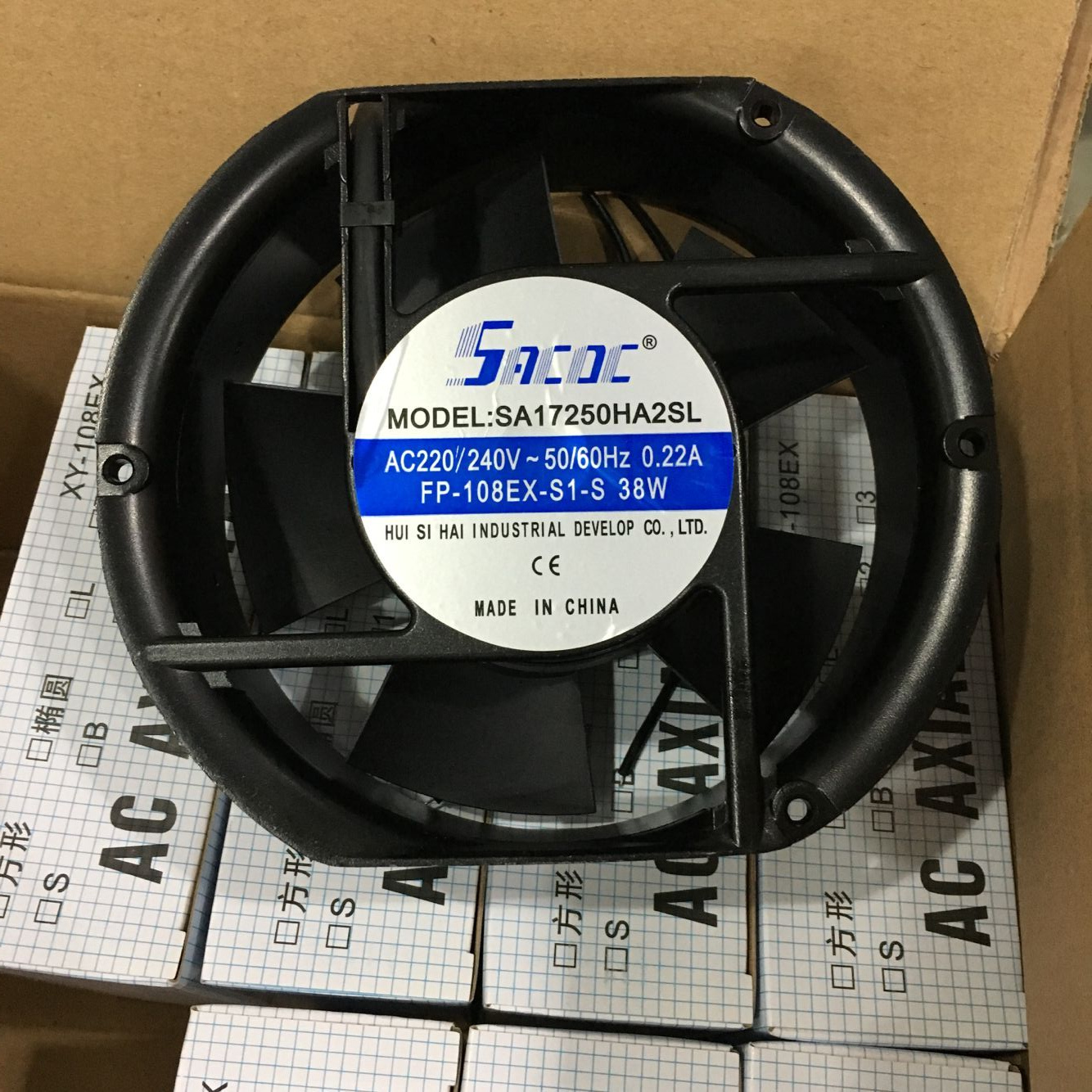 轴流风机散热风扇SACDC SA17250HA2SL220V-240V FP108EX0.22A38W