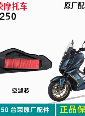 台荣摩托车荣250T空气滤芯空气滤清器灰尘净化纸质滤芯T16踏板车
