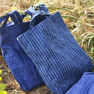 丹凤创意：上海手织布手工包包简洁单肩挎包方便购物袋环保袋