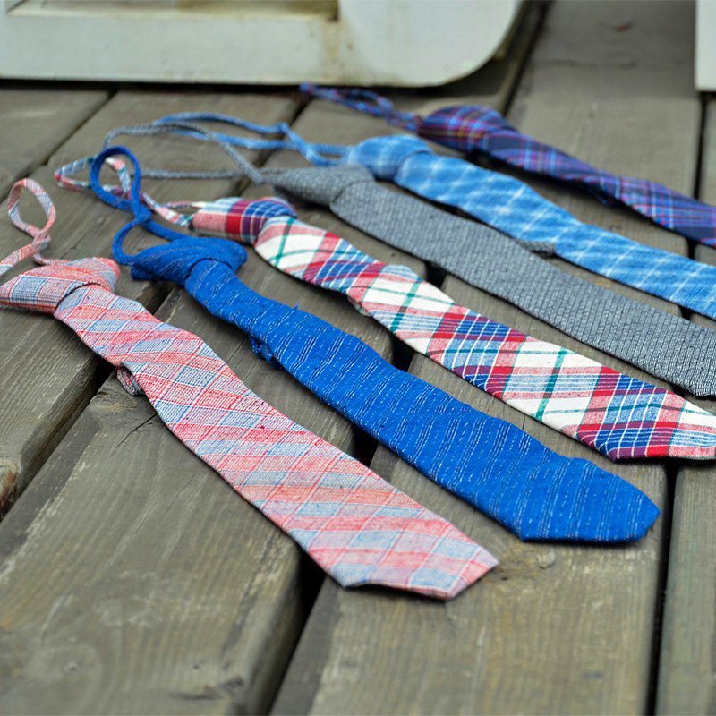 懒人领带拉链式正装商务风手织布