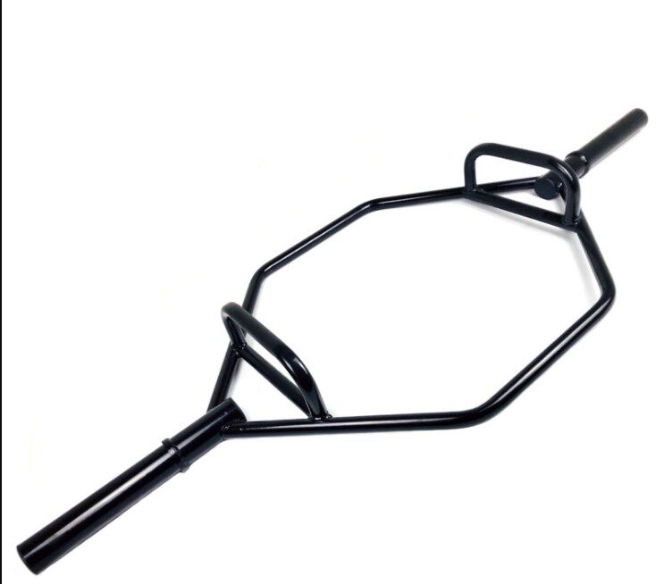 大小孔硬拉耸肩深蹲杠铃杆六角专业大环形健身房通用奥杆曲杆环铃