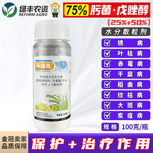75%肟菌酯戊唑醇果树芒果树炭疽病大蒜叶枯小麦赤霉病农药杀菌剂