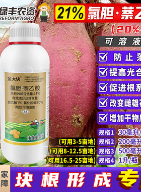 金大块21%氯化胆碱萘乙酸马铃薯土豆膨大剂促进生根促生长调节剂