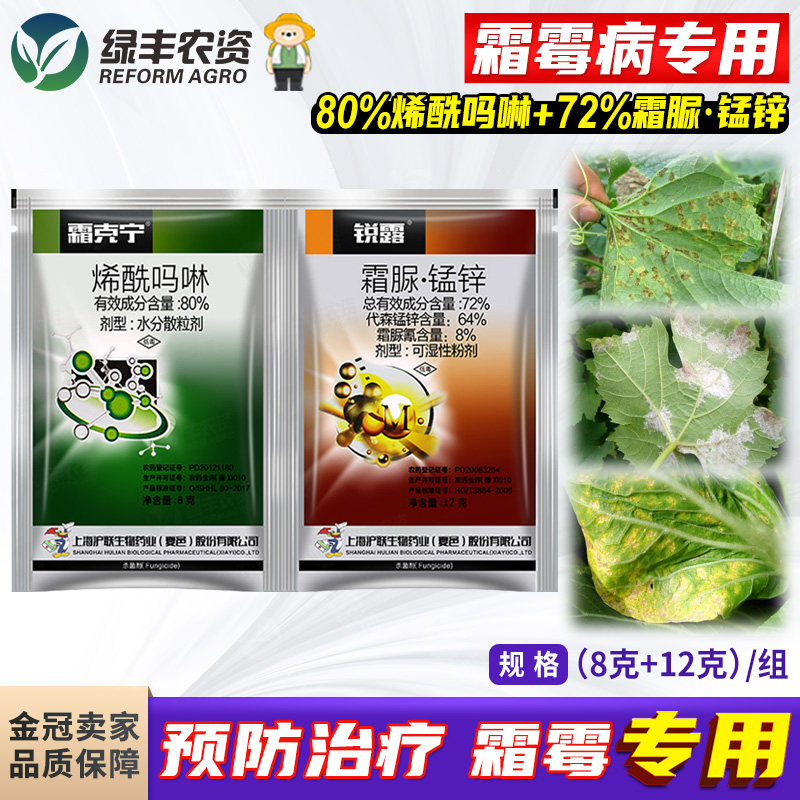 上海沪联烯酰吗啉霜脲锰辛锰锌黄瓜霜霉病香蕉黑疫病农药杀菌剂
