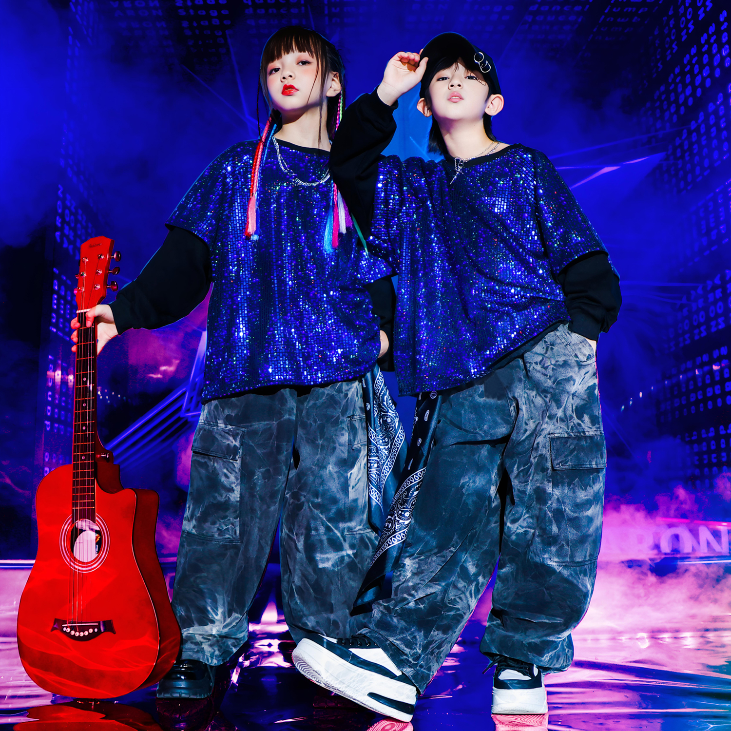 gasvr男女通用酷帅爵士舞演出服