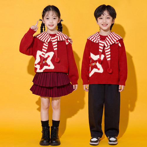 小学生运动会啦啦队演出服套装