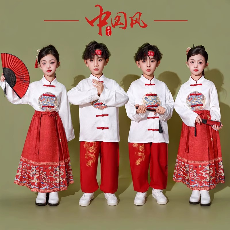 马面裙女童套装春秋款汉服