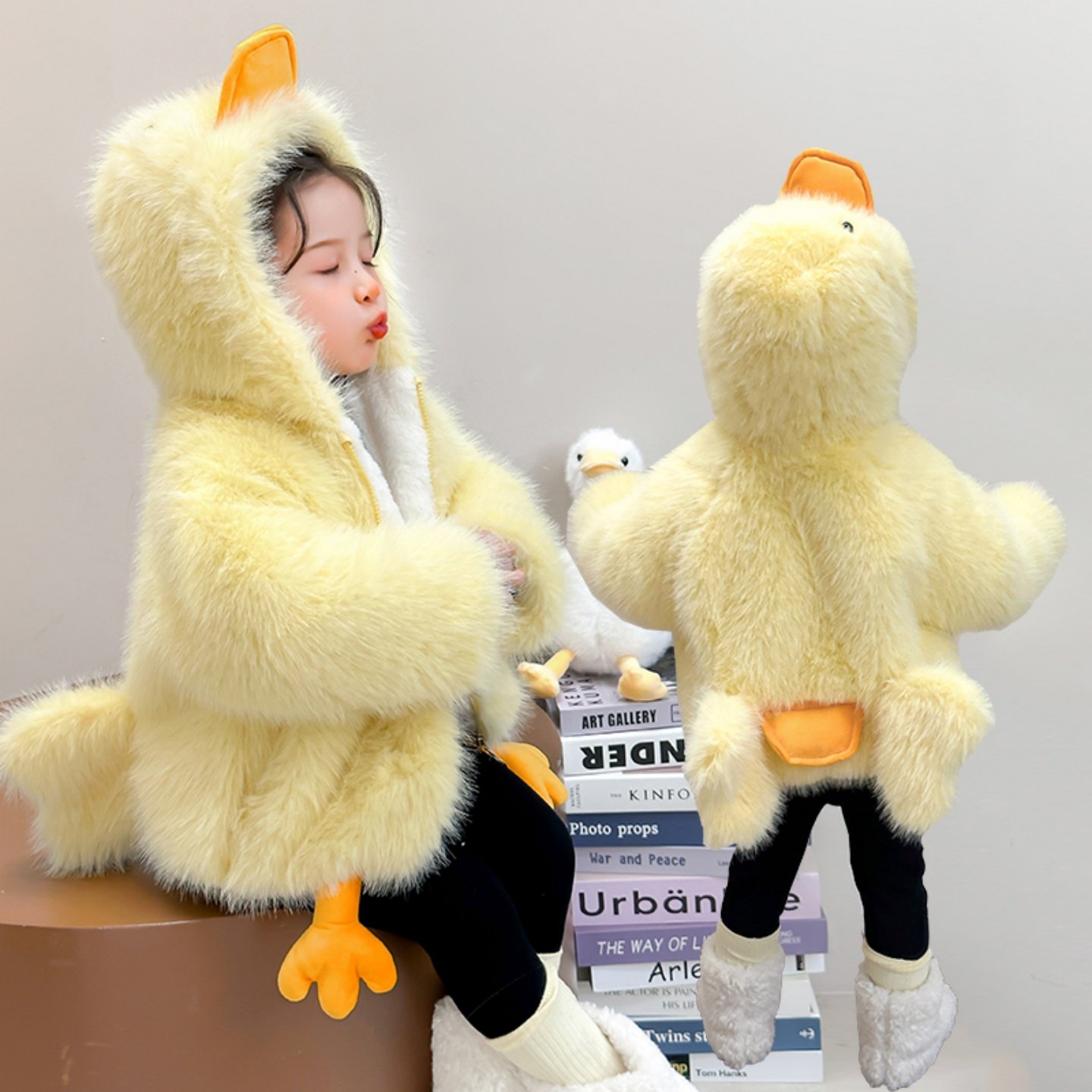 黄色小鸭子幼儿园儿童演出服女童秋款可爱保暖毛绒棉衣居家服外套,童装/婴儿装/亲子装,儿童演出服,淘宝优惠券,粉丝福利购,淘宝优惠卷