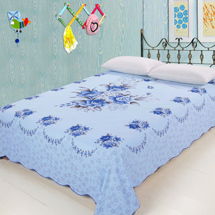 单件纯棉床单100全棉上海民光老粗布国民被单老式防滑款固定冬天