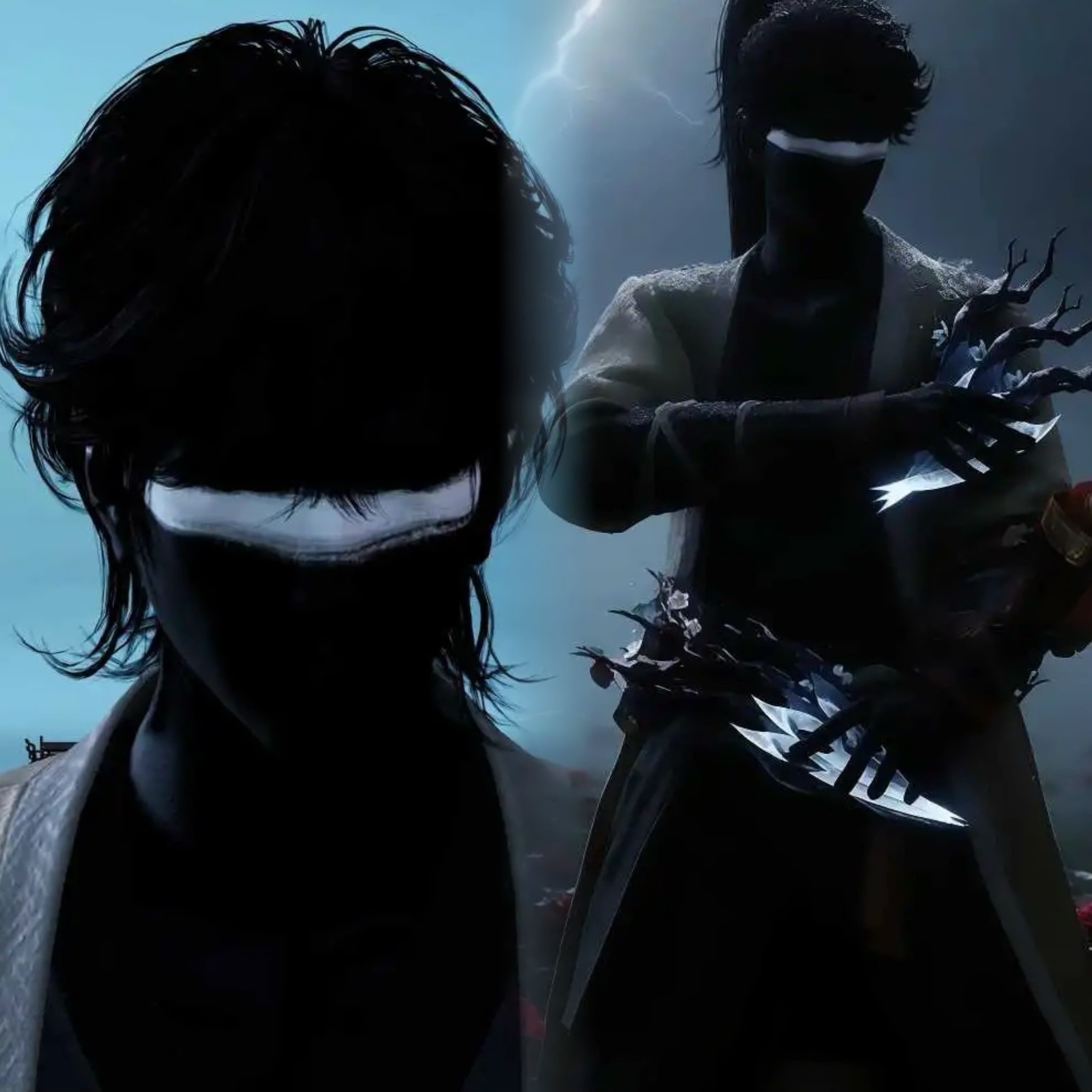 国服端游 永劫无间捏脸数据 男脸型 李寻欢 眼罩黑皮