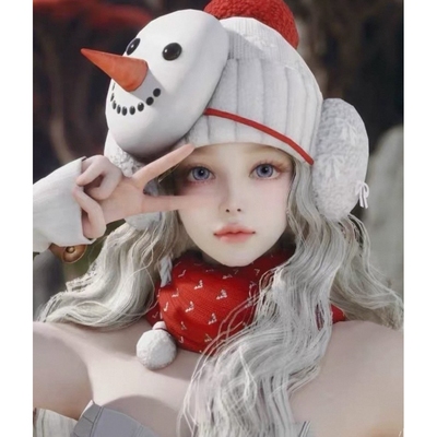 小雪人 知虞 AION2永恒之塔2捏脸女通用 台服韩服魔族天族