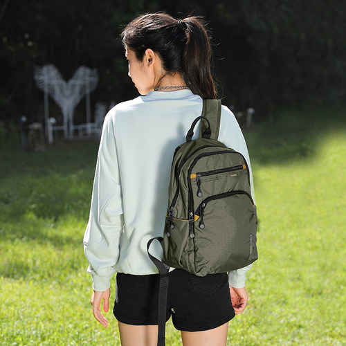 火狐轻便双肩包女小型旅行包牛津布学生书包男新款户外旅游小背包