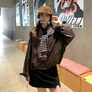 【大货】蛋白皮皮衣＋披肩两件套 2C055-5086-P175控268图片