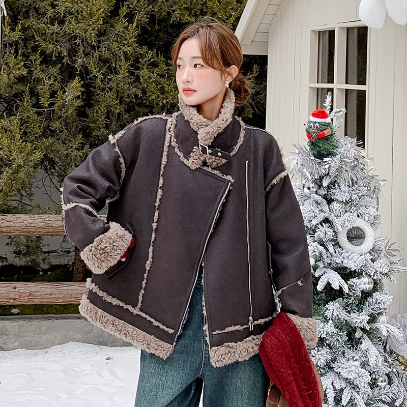 25新款皮毛一体外套2C055-5117-P230控348,女装棉衣/棉服,2C055