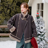 25新款皮毛一体外套2C055-5117-P230控348，女装棉衣/棉服，2C055