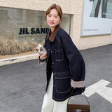 【】25秋冬复古夹棉牛仔外套2C055-5097-P185控268，女装短外套，2C055