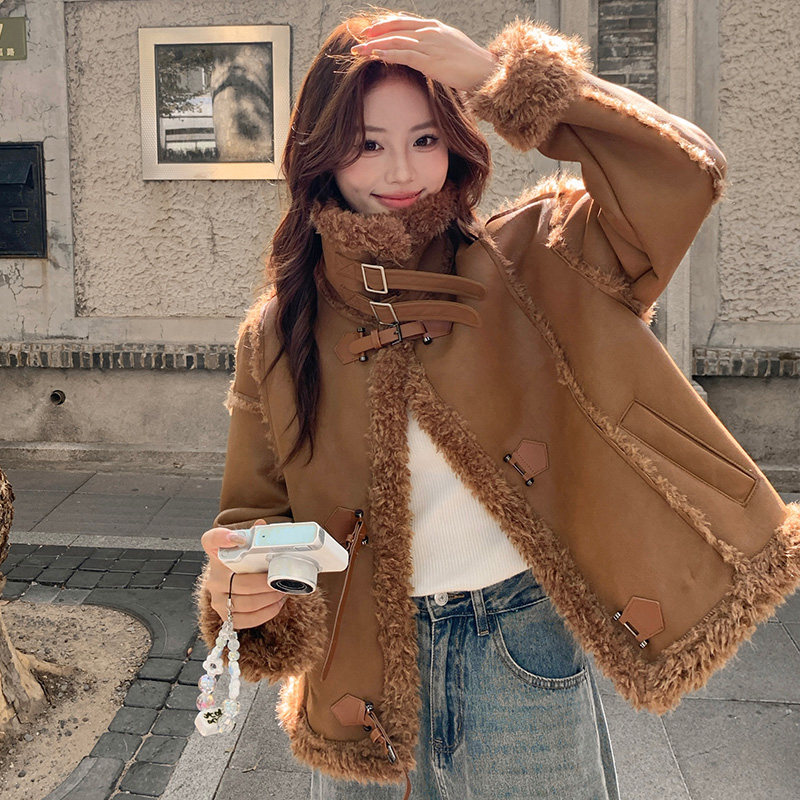 25新款皮毛一体外套2C055-5112-P225控338,女装棉衣/棉服,2C055
